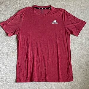 Red Adidas t-shirt